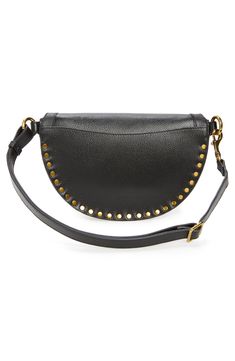 Clean lines trace the silhouette of a signature crossbody bag made from supple leather. Top zip-around closure Removable, adjustable shoulder strap Exterior slip pocket Lined Leather Dry clean Imported Designer Handbags A Signature, Leather Top, Hobo Bag, Isabel Marant, Clean Lines, Bag Making, Designer Handbags, Crossbody Bag, Shoulder Strap