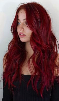 SAVE & Follow, for more post collection check my pin bio, Thank You. Dye Hair Red Ideas, Read Hair Color Red, Light Cherry Red Hair, Red Hair Outfits What To Wear With, Cool Red Hair Color, Faded Red Hair, Red Hair Summer