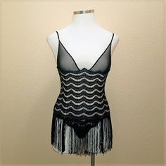 Nwot Lingerie From Fredericks Of Hollywood. 2 Pieces. Black With Fringe. See Through. Top Is M And Bottoms Is L. Fredericks Of Hollywood, Western Style, Western Fashion, Women's Intimates, Hollywood, Lingerie, Women Shopping, Black, Color