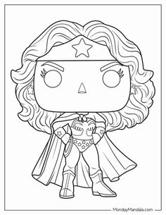 an image of a pop vinyl figure from the tv show, captain america coloring pages