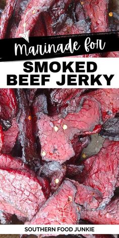 the beef is cooked and ready to be grilled in the oven, with text overlay