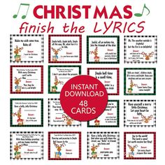 christmas printables for kids to play with and learn how to write the song