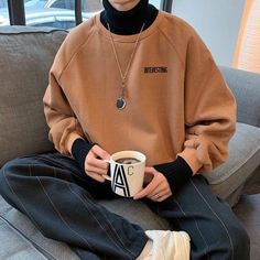 Stylish Mens Outfits, Mode Inspo, Loose Sweater