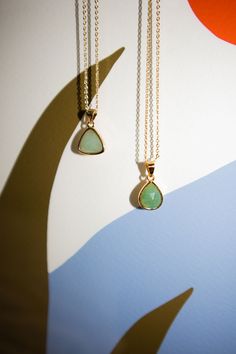 seree-puzzle-jade-stone-necklace-in-triangle-and-teardrop-shape Gold Aventurine Necklaces For Healing, Gold Chrysoprase Pendant Necklace, Gold Aventurine Gemstone Necklace, Gold Aventurine Necklace With Gemstone, Gold Chrysoprase Necklaces As A Gift, Gold Chrysoprase Necklace For Gift, Gold Aventurine Necklace As Gift, Gold Aventurine Necklace For Gift, Dainty Gemstone Necklace