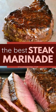 the best steak marinade recipe is made with only three ingredients and it's ready to be eaten