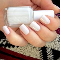 The 9 Best Milky White Nail Polishes of 2024 - Lauren Erro Nail Polish White, Nail Polish Combinations, Colored Nail Tips, Neat Nails, White Gel Nails, Emerald Nails, Nail Colours