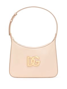 80414 DOLCE & GABBANA 3.5 PURSE Leather Shoulder Handbags, Leather Cap, Mini Purse, Beach Tote Bags, Logo Stamp, Dolce & Gabbana, Handbag Backpack, Pink Bag, Shoulder Handbags