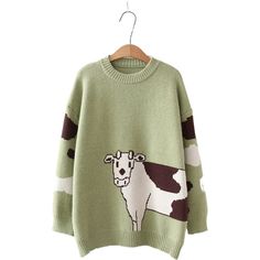 Shipping from the US. Easy 30 day return policy, 100% cotton, Double-needle neck, sleeves and hem; Roomy Unisex Fit. Cartoon Cows, Aesthetic Animals, Christmas Vacation Shirts, Sweatshirt Aesthetic, Female Cartoon, Embroidery Top, Graphic Sweaters, Patterned Cardigans, Women Sweaters