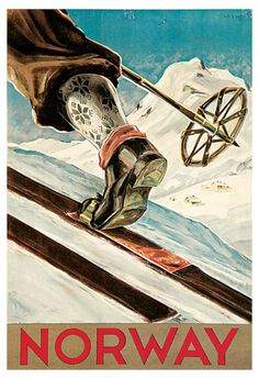 an advertisement for the ski resort norway