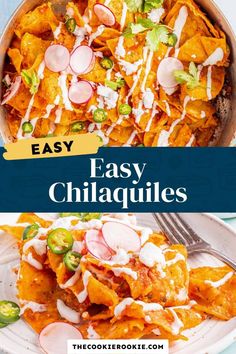 easy and tasty chili cheese nachos with sour cream sauce