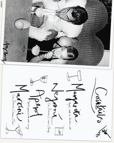 an autographed photograph of two men holding tennis racquets