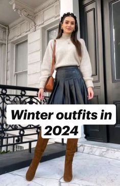 Mini Skirt Winter Outfit, Midi Skirt Outfit Winter, Mini Skirt Winter, Midi Skirt Winter, Leather Midi Skirt