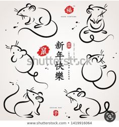 Numerology Life Path, Year Of The Rat, 카드 디자인, Calligraphy Styles