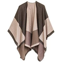 New Product Luxurious Material - Our Ponchos Are Made With 100% High Quality Premium Bamboo Viscose, With Zero Cheap Substitution Material. Your Shoulders Deserve Something Better Than Cheap Acrylic And Polyester Reversible Design - Melifluos Ponchos Are Double Sided, Which Means When You Buy One, You Get Value Of Two! For Example, If One Side Is Gray With Beige Border, The Other Side Will Be Beige With Gray Border, And The Same Logic Applies To All Our Designs. Elegant & Stylish - Open Front De Finger Knitting Blankets, Vintage Fur Shawl, Silk Kimono Jacket, Winter Blanket, Scarf Knit, Cashmere Poncho, Knitted Cape, Scarf Poncho, Cap Fashion