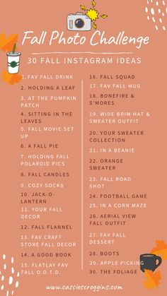 the fall photo challenge is here to help you plan your trip and get some fun