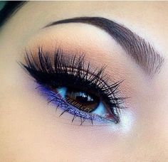 Purple Style, Makeup Eye Looks, Eye Makeup Tips, Blue Makeup, Makeup Goals, Smokey Eye Makeup