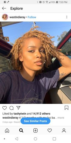 Blonde Locs, Blonde Dreads, Dread Braids, Chic Short Hair, Blonde Roots, Dreadlock Styles, Punk Hair, Dreadlock Hairstyles