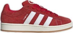 Adidas Red Campus, Lace-up Adidas Sneakers In University Red, Red And Pink Adidas Campus, Adidas University Red Sneakers For Sports, Red Adidas High-top Skate Shoes, Campus 00s Shoes, 00s Shoes, Adidas Campus 00s, Pinterest Wardrobe