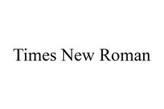 the times new roman logo on a white background