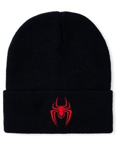 Represent your favorite version of Spiderman with this officially licensed Miles Morales Spiderman Cuff Beanie Hat. Keep your head warm all day long and stay feeling your best once you add this sweet beanie to your collection. Officially licensedExclusively at Spencer's Material: AcrylicCare: Machine washImported Adjustable Fit Hip Hop Hats For Winter, Hip Hop Snapback Winter Hats, Hip Hop Winter Snapback Hats, Novelty Red Winter Hat, Red Novelty Winter Hats, Novelty Warm Beanie, One Size Fits Most, Novelty Warm Beanie One Size Fits Most, Themed Black Winter Hats, Red Casual Beanie For Streetwear