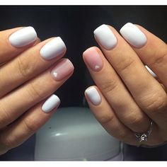 Nails White With Heart, Nails White Heart, Nails Design Summer, Nails Pictures, Ring Finger Nails, Nails 2017, Unghie Nail Art, Heart Nail Designs, Plain Jane