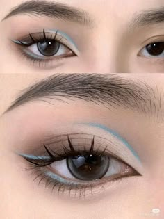 Membentuk Alis, Makeup Tip, Doll Eye Makeup, Korean Eye Makeup, Eye Makeup Techniques, Makeup Tutorial Eyeliner, 얼굴 그리기, Eye Makeup Pictures, Ethereal Makeup