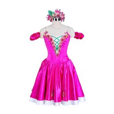 Dew Drop Fairy Costume, Pink Fantasy Dress For Costume Party, Pink Fancy Dress For Carnival, Pink Princess Dress For Dance, Pink Dresses For Cosplay Events, Pink Overbust Corset Dress For Costume, Pink Carnival Fancy Dress, Pink Costume Dress For Carnival, Pink Fantasy Costume For Costume Party