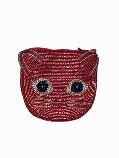 Red Cat Beaded Coin Purse Zipper Closure Beaded pattern is the same on both sides Dimensions of this coin purse are:  Height: 3 3/4 in Length: 4 1/4 in Width: .5 cm Perfect for Coins Purse Aesthetic, Beaded Coin Purse, Coin Purse Pattern, Coin Purse Keychain, Western Gifts, Cat Bead, Red Cat, Tucson Az, Change Purse