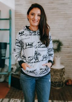 Stay warm in true western style with the Ranch Roper Hoodie! This hoodie has classic western detailing to give you a rugged look, while the perfect fit and lightweight construction will keep you comfortable and take the chill off the air. Model is wearing a Small, 125lb 5'3" Size up if you want more room or are busty or have broad shoulders Stretchy, athletics type feel 95% Polyester, 5% Spandex Print front & back TCC Exclusive This item ships within 14 days of order days Aztec Cactus, Horse Hair Pottery, Rugged Look, Broad Shoulders, The Ranch, Ride On, Swim Bottoms, Western Style, Fleece Hoodie