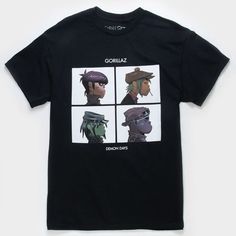 Gorillaz Graphic Band T-Shirt, Medium Isobel Core, Band Shirt Outfits Grunge, Gorillaz Merch, Band Shirt Outfits, Gorilla Band, Gorillaz Demon Days, Electric Art