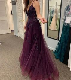 Purple Red Prom Dress, Plum Grad Dresses, Grad Dress High School, Graduation Dress Purple, Corset Ball Gown Prom Dress, Grad Dresses Purple, Grad Dress 2024, Dark Prom Dresses Long, Dark Purple Dresses Prom