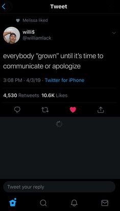 the tweet app is being displayed on an iphone