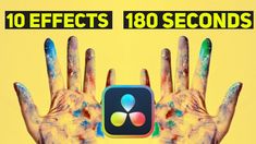 two hands with the words 10 effects 108 seconds in front of them, and an image of