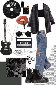 Styl Grunge, Rock Star Outfit, Mode Tips, Pastel Outfit, Rock Outfit, 80s Outfit, Punk Outfits, Swaggy Outfits, Mode Inspo