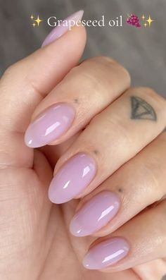 Spring Nails Round Shape, Purple Princess Nails, Almond Cut Nails, Sheer Lavender Nails, Lilac And Pink Nails, Sheer Purple Nails, Milky Lavender Nails, Milky Purple Nails, Lavender Wedding Nails