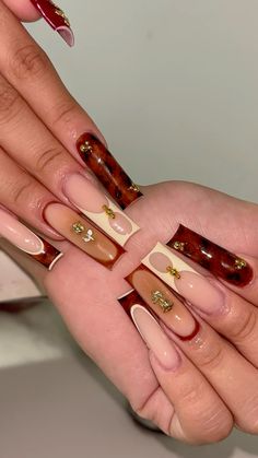 tortise nails by xnailsbystef in long island ny, fall nails Duck Nails, Long Island Ny, Fall Nails, Long Island, Nails, Pins, Autumn Nails