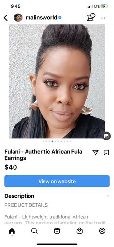 African Earrings, Product Description