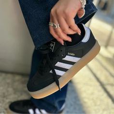 Brand New Womens Size Black Adidas Sneakers Women Outfit, Adidas Shoes Women Black, Black Sneakers Adidas, 2024 Shoes Trends Women, All Black Sneakers Women Adidas, Cheap Black Adidas Sneakers, Shoe Storage Hacks, Black Adidas Shoes, Looks Adidas