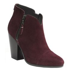 Rag & Bone's Ankle Boots Have Developed A Cult Following, And This Burgundy Suede 'Margot' Pair Is A Fresh Take On The Classic Silhouette. They're Detailed With Side Zip Fastenings And A Supportive Wooden Block Heel, Making Them The Perfect Choice To Take You From Day To Night. Seamlessly Transition Them From Summer To Fall With Denim Shorts Or Skinny Jeans. Zip Fastenings Along Sides. Round Seamed Toe. Notched Topline. 3.5" Stacked Block Heel; 4"H Shaft; 11" Circ. Comes With Dust Bag Condition: Suede Ankle Boots With 4-inch Heel, Fall Suede Boots With 4-inch Heel, Burgundy Boots With Reinforced Heel For Fall, Suede Lined Ankle Boot Heels For Fall, Closed Toe Boots With 4-inch Heel For Fall, Fall Boots With 4-inch Heel And Closed Toe, Fall Burgundy Heeled Boots With Reinforced Heel, Burgundy Ankle-high Heels For Fall, Chic Burgundy Ankle Boots