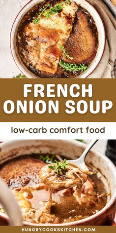 Savor this Classic French Onion Soup, a comforting and low-carb appetizer perfect for cozy nights in or sharing with friends. This crowd-pleasing soup is great for dinner parties, holidays, and winter gatherings. Easy to make and rich in flavor, this homemade soup is ideal for meal planning and winter dinners. Check out this low-carb recipe now!