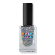 Nail Topper - NAIL TOPPER FLAKIE HOLO TACOFeaturesAsymmetrical flake holographic pigments in a clear baseIdeal for layering over a base color10-freeFormulated WithoutFormaldehyde, toluene, DPB (dibutyl phthalate), formaldehyde resin, camphor, ethyl tosylamide, xylene, triphenyl phosphate, MIT (methylisothiazolinone) and parabens - Nail Topper Holo Taco, Gold Flakes, Color Effect, Ulta Beauty, Beauty Nails, Christmas List, Makeup Nails, Base Colour, Makeup Tips