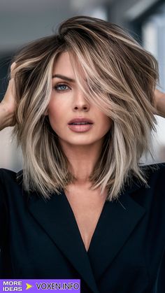 22 Flatter Your Face: Best Choppy Bob Haircuts for All Shapes: Update Brown Blonde Fall Hair, Choppy Layers Medium Hair, New Trend Haircut, Short Haircuts 2024, Slightly Angled Bob, Choppy Layers For Medium Hair, Medium Short Haircuts For Women, Wolf Cuts, Winter Hair Color Trends