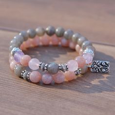 Magical Fertility, Pregnancy   Childbirth Bracelet Set Fertility Stones, Fertility Crystals, Fertility Bracelet, Pink Moonstone, Silver Jewelry Design, Moonstone Bracelet, Healing Jewelry, Pink Bracelet, Bijoux Diy