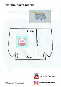 an image of the back side of a bag with measurements and instructions for how to sew