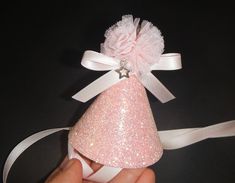 Hello! Pink Glitter Party Hat for baby and girl. My goal is make unique hair accessories for babies and girls. My party hats are perfect for birthday parties and special occasions. Click the zoom and check out details. Wide: 3 inches Tall: 4 inches Color: Pink Thank you for visiting Cute Pink Party Hat, Cute Pink Mini Hat For First Birthday, Cute Pink Mini Hat As A Gift, Pink Glitter Party, Baby Birthday Hat, Glitter Hat, Unique Hair Accessories, Glitter Party, Unique Hair