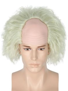 PRICES MAY VARY. Material:Grass green clown wig for Bald cap cosplay is made of high quality synthetic fibre. Soft and comfortable. Natural like real hair. Package: 1 wig, 1 net cap. The stretchable net cap fits most people's heads. Simple care can make your wig look new. Occasion: This wig is based on a popular film character. Made to the exact shape of the character so you look just like him! Great for Halloween, role-playing, fancy dress parties, costumes and concerts. Note: Due to the fact t Men's Wigs Hair, Man Bun Wigs, Mens Wigs Party, Funny Wigs For Men, White Hair Wigs For Men, Gorgeous Men Wigs & Hair Extensions, Wigs For White Men, Funky Short Hair Wigs, Ranboo Wig