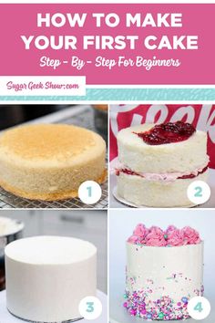 how to make your first cake step by step for beginners