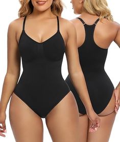 SHAPERX Bodysuit for Women Tummy Control Shapewear Racerback Seamless Sculpting Body Shaper Tank Top Not Wearing A Bra, Body Shapers, Knee Length Dresses