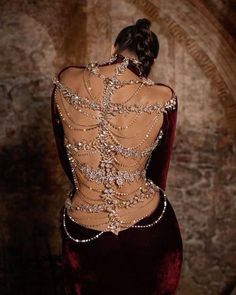 Spine Dress, Lena Berisha, Gala Dresses, Glam Dresses, Fantasy Fashion, Fancy Dresses, Velvet Dress, Backless Dress Formal