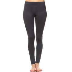 Pair these leggings with a dress top and sandals for a simple, casual look. Made from a polyester, these leggings are comfortable and soft against the skin. Size: s. Color: charcoal. Gender: female. Age Group: adult. Pattern: Solid. Leggings With A Dress, Solid Leggings, White Mark, Dress Top, Bottom Clothes, Bottoms Pants, Gender Female, Casual Looks, Fitness Fashion